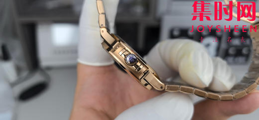 3K百达翡丽运动优雅系列 鹦鹉螺7118 全玫金白盘 女士腕表 324一体机 商品图3