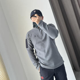 原单Haglöfs火柴棍zip户外男款保暖抓绒衣上衣1023