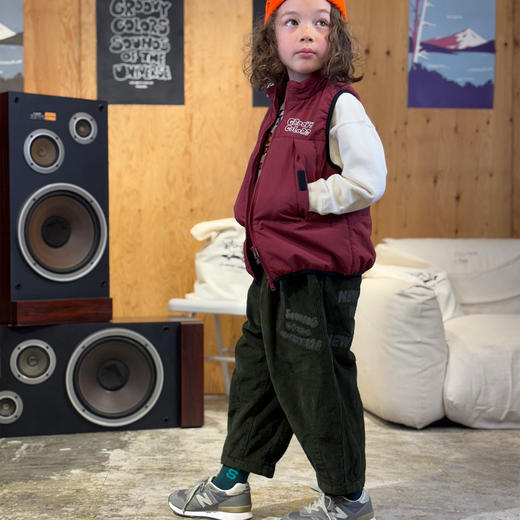 日本GC童装 Groovycolors 灯芯绒涂鸦长裤 商品图3