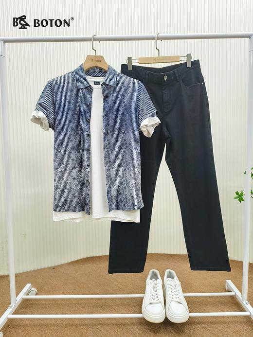 【第2件半价！尾货清仓不退换】波顿男士短袖T恤衬衫MT552 商品图3