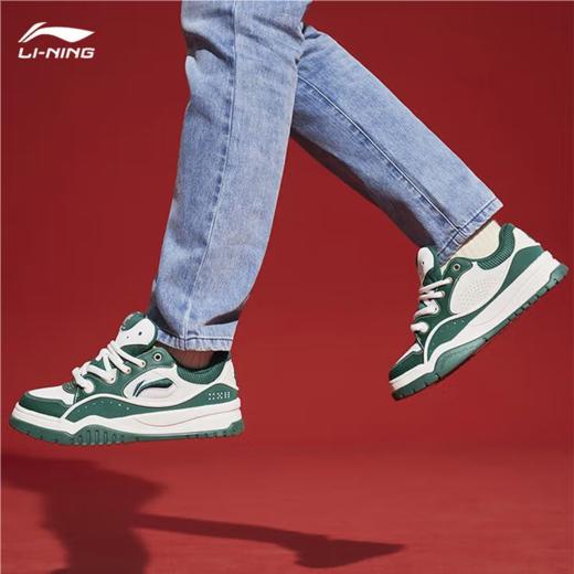 李宁男子2025春秋发财滑板鞋运动鞋休闲鞋板鞋AGCV059-1 商品图0