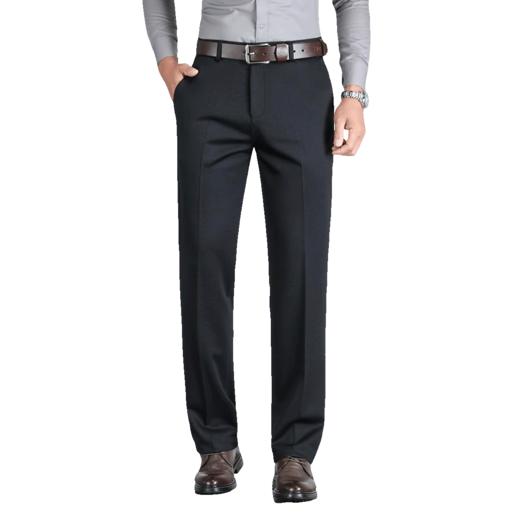 罗蒙秋冬休闲裤男士暖心系列爸爸装裤子四面高弹针织休闲裤耐磨不卡档长裤子 商品图5