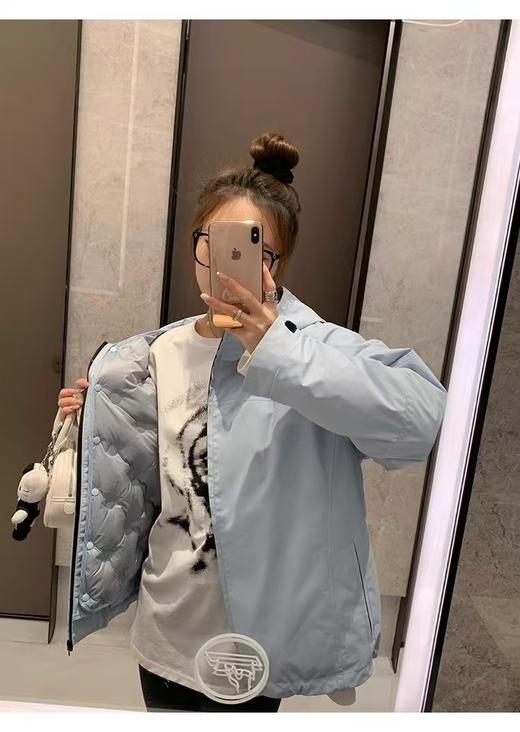 特定冰川蓝户外冲锋衣＋90白鸭绒可拆卸防水冲锋衣羽绒服 商品图12