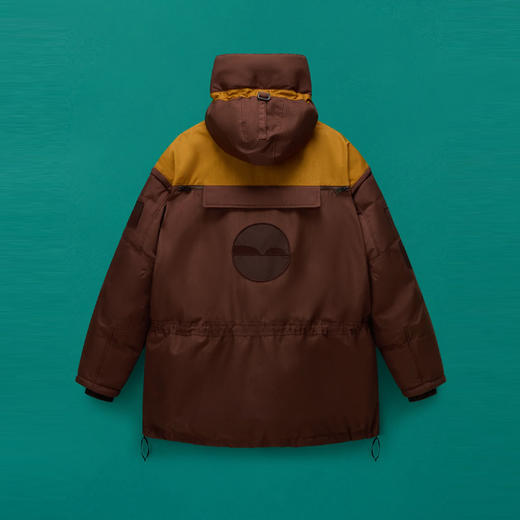 Napapijri 中性徽标贴片 Skidoo Common 防寒连帽夹克 棕色 NP0A4I57WT1 商品图1