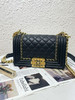 Chanel 小号 黑金 牛皮 宫廷款 菠萝扣 leboy 链条包 商品缩略图0
