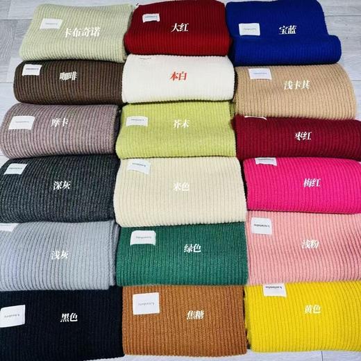 【软糯加厚❗️亲肤柔软不炸肤】韩国秋冬柔软针织毛线围巾女百搭保暖学生纯色布艺围脖情侣。hb 商品图4