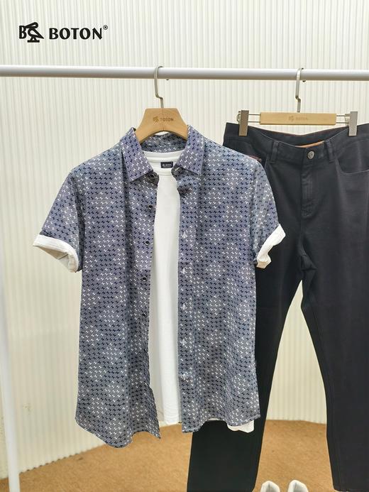 【第2件半价！尾货清仓不退换】波顿男士短袖T恤衬衫MT555 商品图1