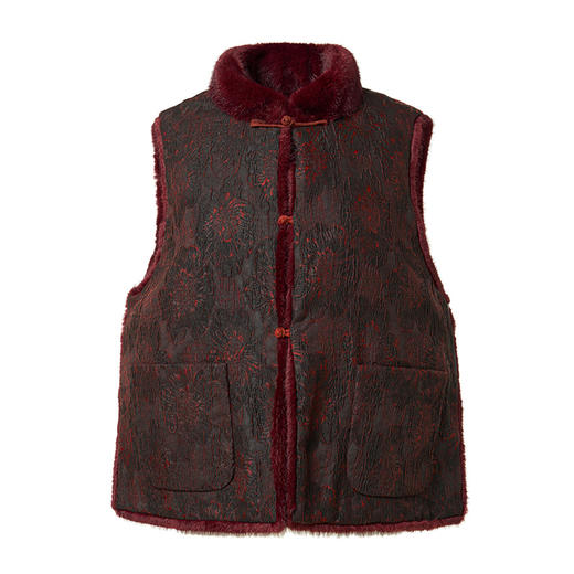 TANGYcollection2025冬季新品商场同款莨绸双面穿女士马夹L254014 商品图4