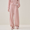谜底阔腿裤长裤2025年冬季新品柔软亲肤裸粉色休闲裤女254MK1693 商品缩略图0