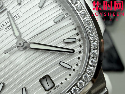 3K百达翡丽运动优雅系列 鹦鹉螺7118 白盘钻圈 女士腕表 324一体机 商品图4