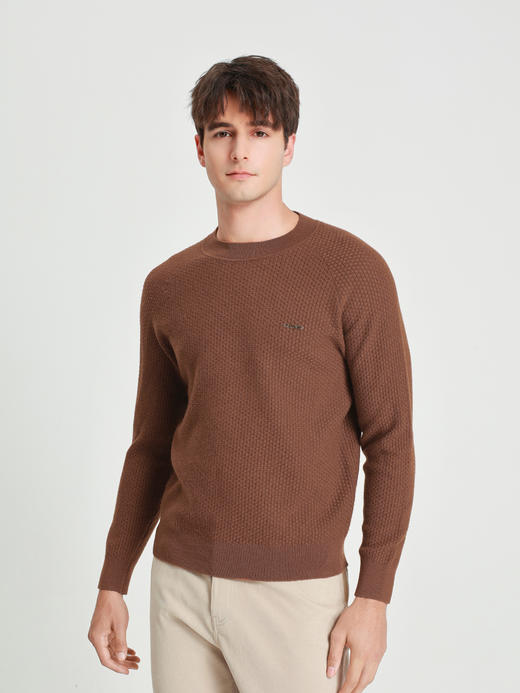 callisto璀璨黑织艺系列绵羊毛毛衣 商品图8