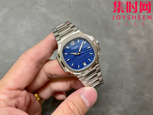 3K百达翡丽运动优雅系列 鹦鹉螺7118 蓝色盘 女士腕表 324一体机 商品图3