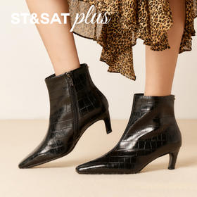 星期六法式风优雅尖头时装靴SSD4116583