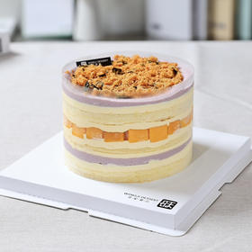 6寸海苔肉松芋泥蛋糕，动物咸奶油