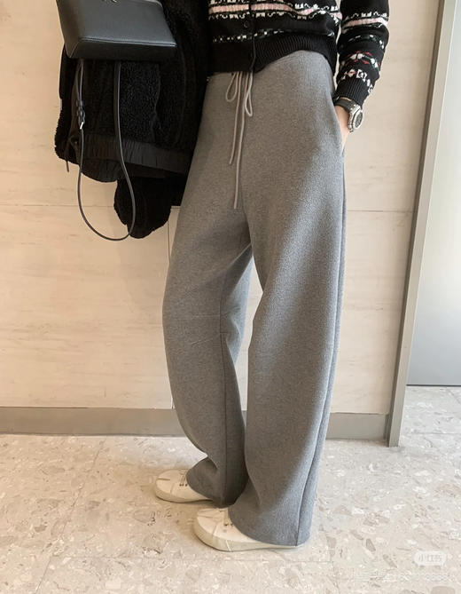 alright then窄腰头弧形香蕉锥形裤弯刀裤子8010401 商品图0