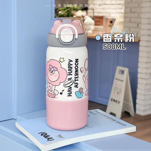 【原创花式三饮！拍下送杯刷！】保温杯家用 304不锈钢男女生儿童学生高颜值水杯 便携防摔保温杯子 商品图6