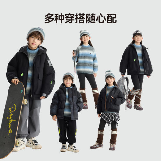 漫画家【渐变毛衣】儿童毛衣冬新品男童渐变条纹柔软针织套头毛衣 商品图3