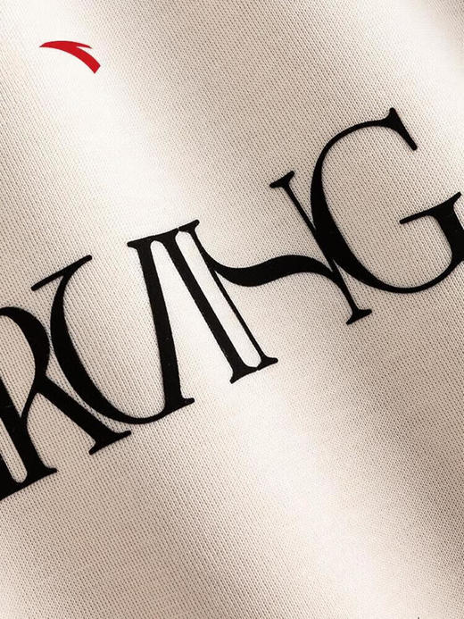 安踏（ANTA）凯里·欧文系列丨卫衣男女圆领背面字母印花落肩套头衫172531712 泥沙灰-1 商品图8