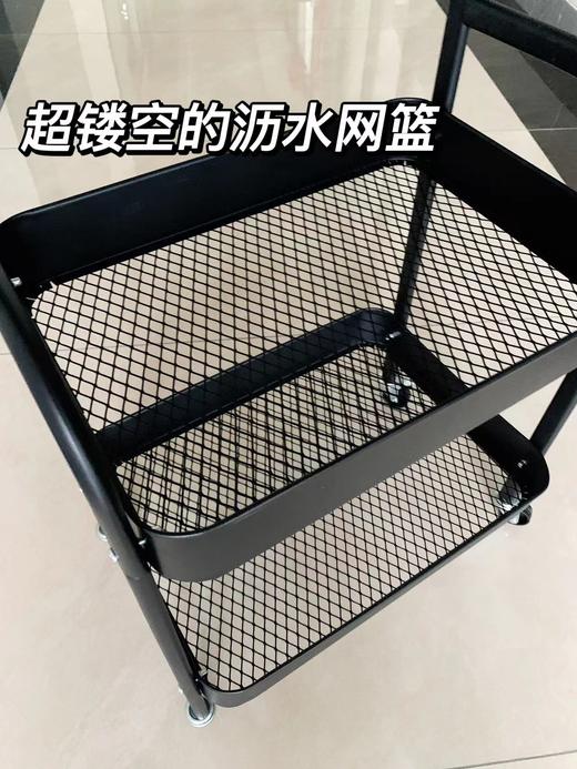 💥超级节省空间，一车都搞定！🛒收纳推车 | 沙发边几的组合款😘——【Trees&wind移动手推车置物架】👉🏻多场景适用的居家生活归置好物，轻松承重50斤！ 商品图5