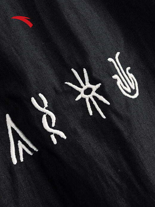 安踏凯里·欧文系列丨潮流美式休闲长裤男女直筒阔腿裤172531513 基础黑-2 商品图4