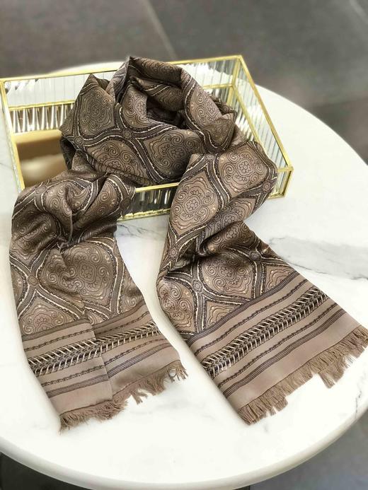 优品堂『时代印象』真丝双层双面长巾 商品图1