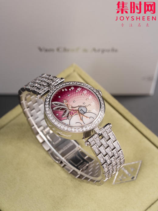 梵克雅宝新款诗意复杂功能系列 Lady Féerie女士石英腕表 象征喜悦与希望的仙子和芭蕾舞者 商品图4