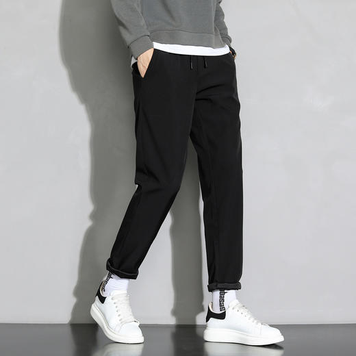 【保暖加绒】罗蒙冬季加绒休闲裤男士商务风通勤百搭休闲舒适长裤子男 商品图1