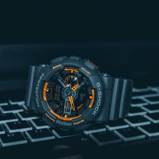 卡西欧GA-110TS 灰橙配色  情侣款手表 采用原单日本机芯 商品图0