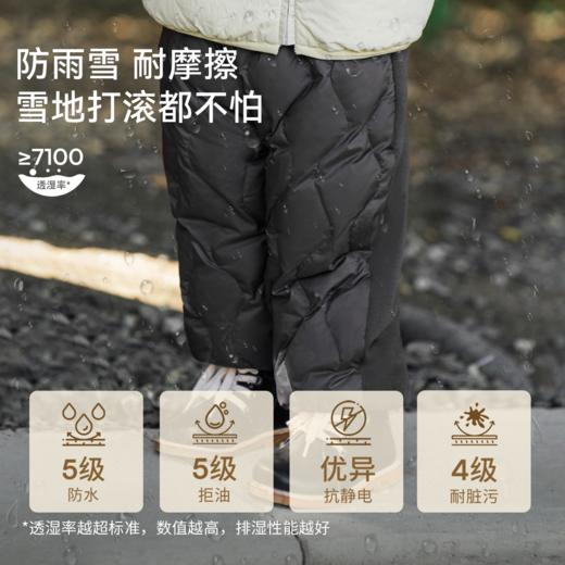 【限时会员价】嫚熙白鹅绒羽绒裤小中童男女宝宝三防加厚外穿裤子新款婴儿防寒裤 商品图1