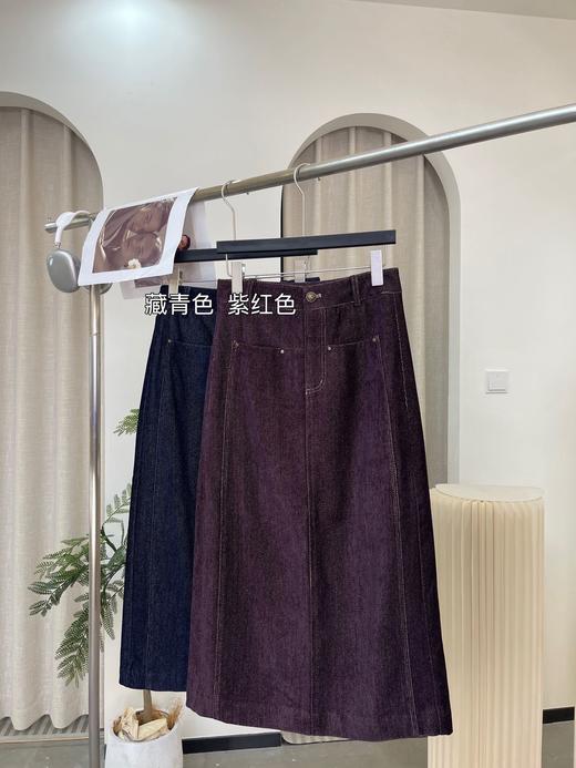 【复古A字中长裙百搭选手、带优雅复古气质ME4166】 商品图2