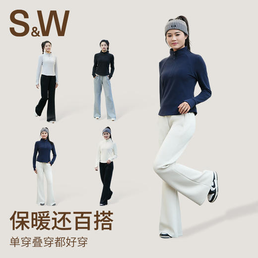 【sw速惟】立领长袖户外运动休闲防风保暖女外套 4241 商品图7