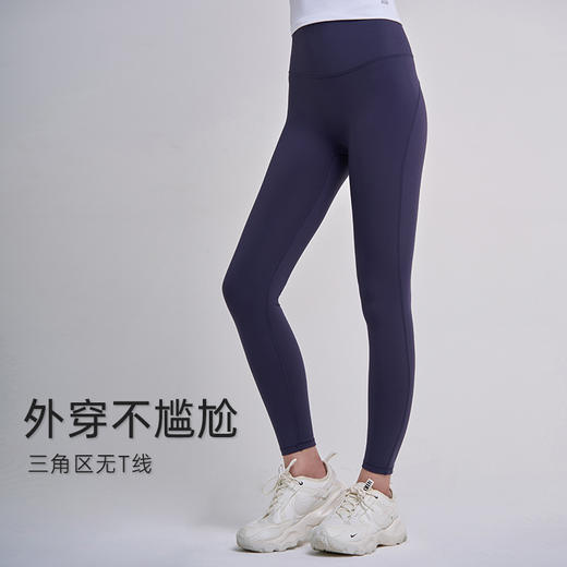 【sw速惟】加绒瑜伽裤秋冬保暖日常运动休闲外穿无尴尬线高腰跑步健身裤6087 商品图7