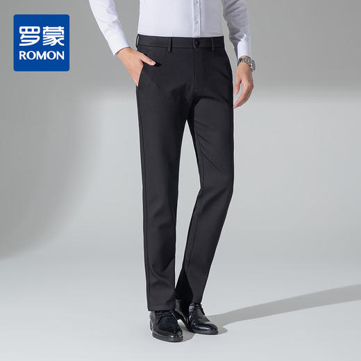 【混纺羊毛】罗蒙秋冬款休闲裤男士舒适百搭保暖上班通勤日常易打理男士长裤子 商品图0