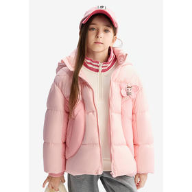 【MQD】【三防】童装女童羽绒服连帽2025冬季新款儿童面包服保暖外套