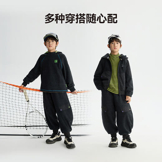 漫画家【松弛格子裤】儿童裤子25秋冬男女童松弛感抗静电保暖长裤 商品图3