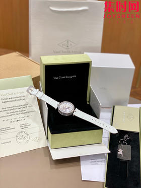 【侧面满钻】梵克雅宝新款诗意复杂功能系列 Lady Féerie女士石英腕表 象征喜悦与希望的仙子和芭蕾舞者