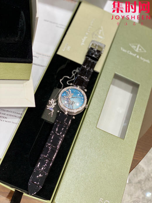 【侧面满钻】梵克雅宝新款诗意复杂功能系列 Lady Féerie女士石英腕表 象征喜悦与希望的仙子和芭蕾舞者 商品图2