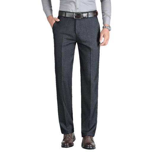 罗蒙秋冬休闲裤男士暖心系列爸爸装裤子耐磨宽松版型不掉裆通勤休闲长裤 商品图5