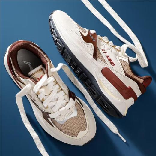 李宁女子2025春秋透气老爹鞋休闲鞋AGCV010-1 商品图4