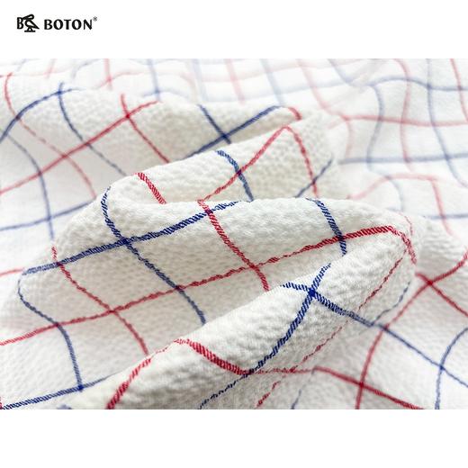 波顿女士立领格子短袖衬衫LS827224Z 商品图3