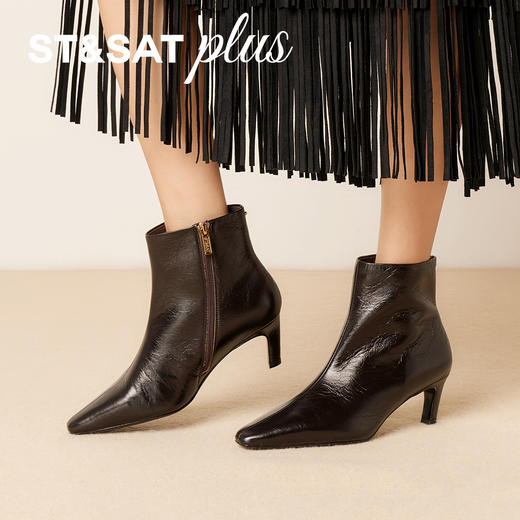 星期六法式风优雅尖头时装靴SSD4116583 商品图1