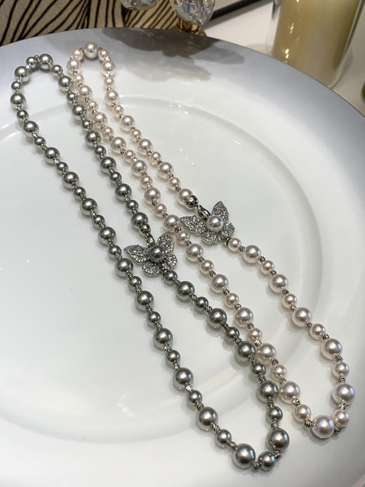 蝴蝶珍珠项链(非质量问题不退不换 商品图0