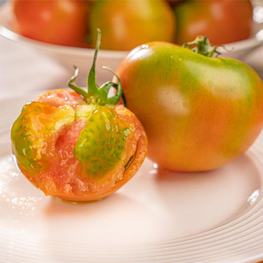 【京东快递】草莓西红柿 果皮脆薄 自带绿色果肩 真正自然熟 酸甜可口 黄金酸甜比 番茄味浓郁 - BQM 商品图2