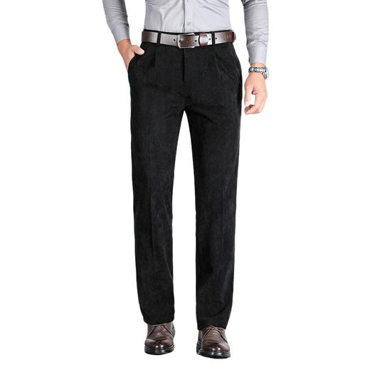 罗蒙秋冬款休闲裤男士复古灯芯绒舒适商务风上班通勤休闲长裤子男 商品图7