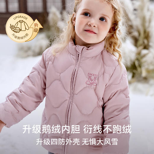 【宝宝服饰】嫚熙童装儿童三合一羽绒服保暖加厚女宝95鹅绒三防外出女童外套冬 商品图3