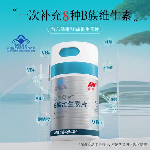 【敖东健康B族维生素片】功效成分全 一次补充8种B族维生素 高含量配方 补对关键营养  -把透支的元气补回来，疲惫、脸色差说拜拜！1230 商品图0