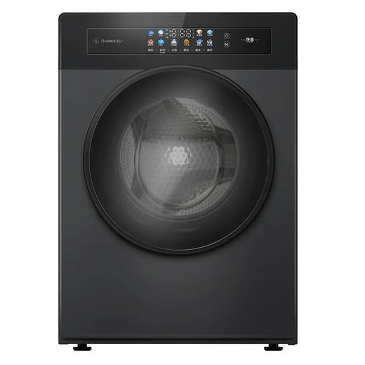 GREE格力 净睿滚筒洗衣机 10kg 冷泡护本色 高温净顽渍 XQG100-B1201Cc1(珍珠黑) 商品图2