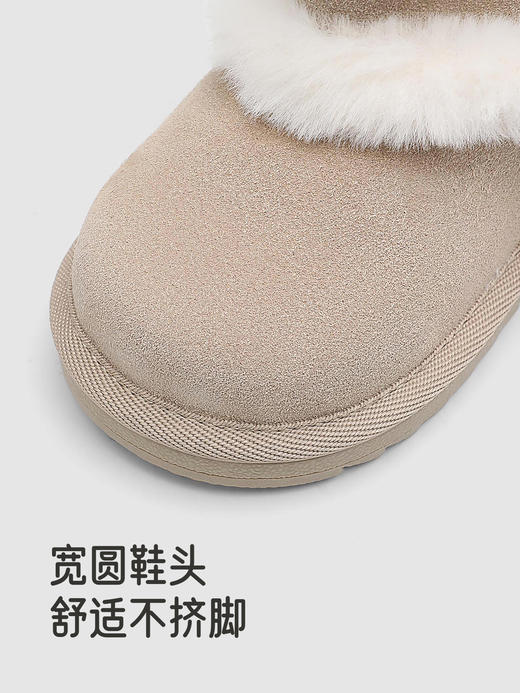 英氏婴儿靴子宝宝靴秋冬保暖英伦风棉鞋软底加绒新款YFXNJ4R138A 商品图3