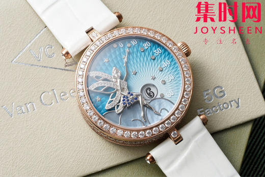 【侧面满钻】梵克雅宝新款诗意复杂功能系列 Lady Féerie女士石英腕表 象征喜悦与希望的仙子和芭蕾舞者 商品图2