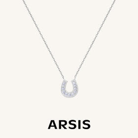 ARSIS｜流光系列 珠光马蹄项链 白色
